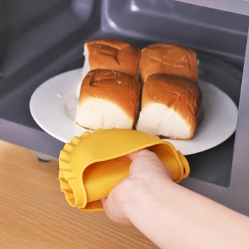 

Silicone Anti-scald Heat Insulation Gloves Thickened Silicone Heat Insulation Clip Anti-scald Non Slip Glove Kitchen Baking Tool