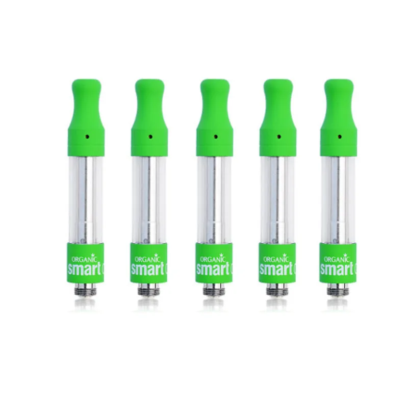 10pcslots Smart Cart CBD Vape Cartridges 1.0ml Thick Oil ceramics Coil Atomizer Tank Cartridge for 510 Thread Battery Mod Vape  (1)