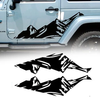 

Snow Car sticker Mountain Car Side Skirt Decal Decor Decoration Vinyl Auto