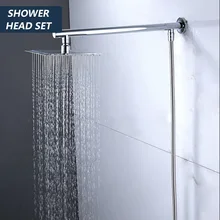 

Simple Shower Head Stainless Steel Shower Head Water Saving Bathroom Shower Square Shower Head Set Bathroom Accessories