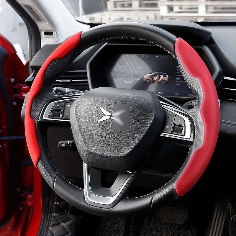 

FOR XPeng G3 Steering Wheel Cover Turn Fur Anti-skid Protection Cover Power Card Cover Four Seasons General