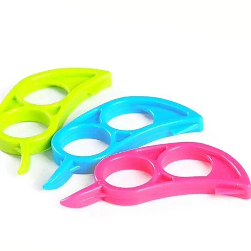 4pcs Orange Peeler Peeler Cutter Lemon Openers Mini Hand Grape Cutter Fruit Slicer Peeling Fruit Remover Random Color