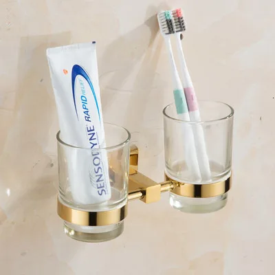 Bathroom kit, corner rack, tray, paper bracket, towel strip, soap basket, bathroom Kit - Цвет: tooth brush holder