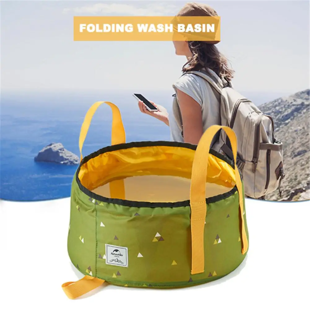 

Folding Wash Basin Lightweight Portable Bucket Outdoor Water Container Wash Your Face And Vegetable Basket For Fishing Camping