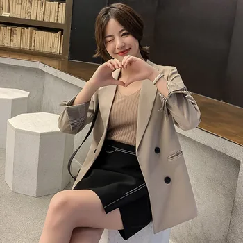 

Blazer Women2020 Spring and Summer New Korean Small Suit Solid Color Suit Jacket Female Fashion Casual Retro Jacket