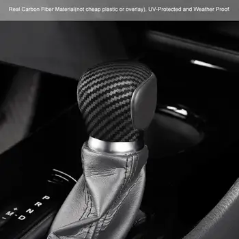 

Carbon Fiber Gear Shift Knob Head Cover Trim Sticker Fit for Toyota CHR 2017 2018 2019 Car Accessories Interior