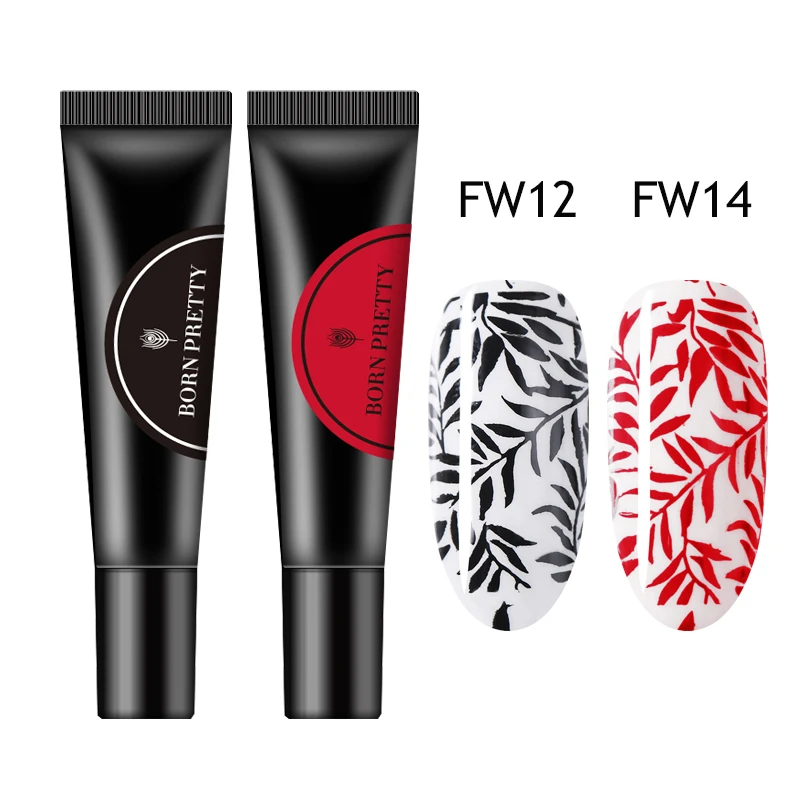 2 Pcs Set 7 BORN PRETTY Набор для штамповки ногтей Гель-лак 8 мл печать масло УФ Гель-лак для ногтей замачиваемый лак пластина для стемпинга для нейл-арта - Цвет: 2 Pcs Set 7