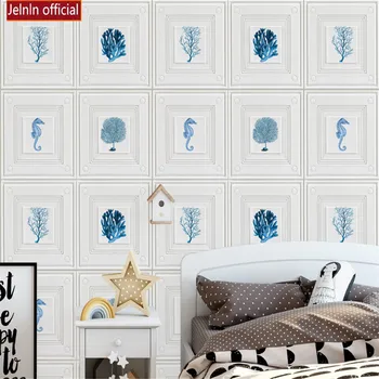 

Self-adhesive wallpaper 3d wall stickers kids room bedroom TV background decorative stickers anti-collision waterproof wallpaper