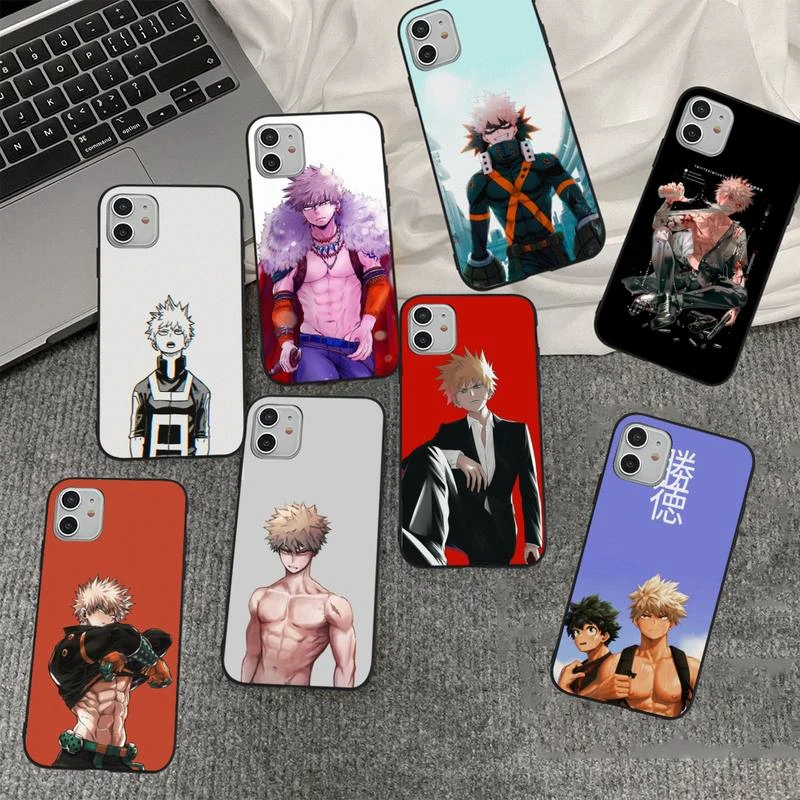 Katsuki Bakugo My Hero Academia Phone Case for iPhone 11 12 13 mini pro XS MAX 8 7 6 6S Plus X 5S SE 2020 XR cover 13 cases