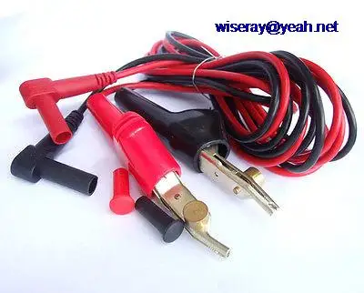

DHL/EMS 10 sets 4mm banana multimeter pen plug line test Cord bed nails Piercing Clips-A8