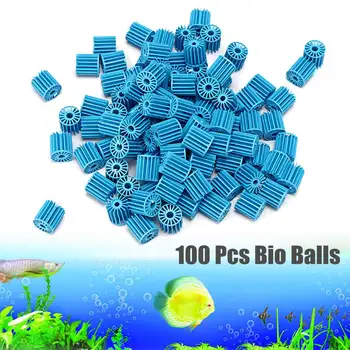 

Aquarium Pond Bio Balls Canister Clean Fish Tank Filter Water Purification Purifier Aquatic Filtration Accessories 100Pcs/Bag