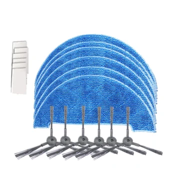 

1 Set Robot Vacuum Cleaner Parts Side Brushes +Mop Cloth +Sticker for ILIFE A4 Robotic Cleaner
