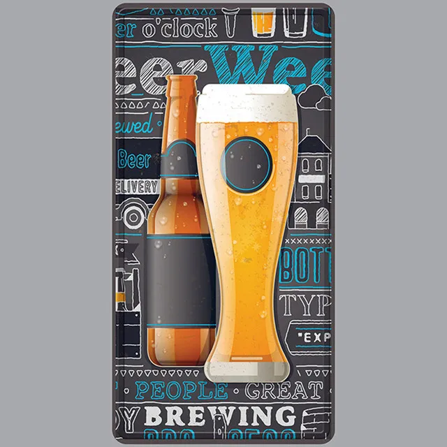 New 3D Tiki Bar Travel Metal Sign Plaque Vintage Metal Tin Sign Home Decor Wall Decor for Living Room  Decorative Metal Poster DU6371788