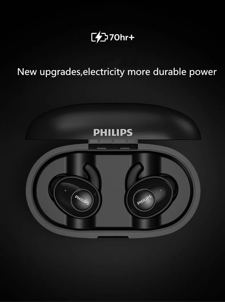 Philips upbeat shb2515 tws bluetooth 5.0 fones