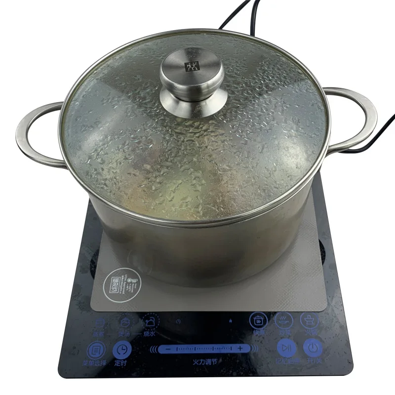 Black Pink Square Round Silicone Thermal Insulation Pad For Induction Cooker, Non-Slip Anti-Fouling Oil-Proof Protection Tools