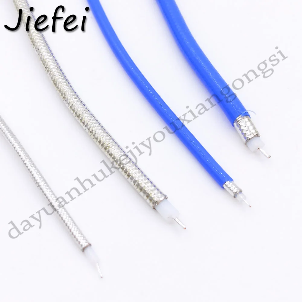 반강성 플렉시블 블루 재킷, RF 동축 케이블 어댑터, RG402, 0.141 인치, RG405, 0.086 인치, 50 OHM, 10-20M
