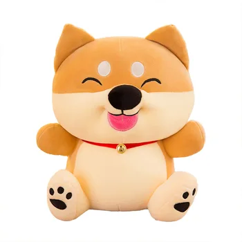 

Stuffed Animal Pillow Cute Shiba Inu Plush Toy Super Soft Cuddly Doggy Shaped Doll for Girls Boys