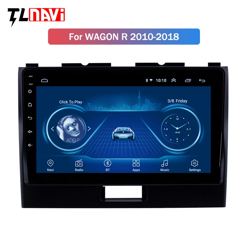 Автомобильный Android 8,1 мультимедийный плеер для SUZUKI WAGONR 2010- WAGON R gps навигации рулевое колесо bluetooth управление Поддержка