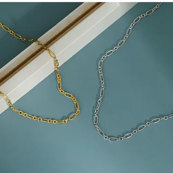 

Chokers Necklaces trendy jewelry 925 Sterling Silver Necklaces For Women Minimalist Gold Chain Cadena De Plata 925 Para Mujer