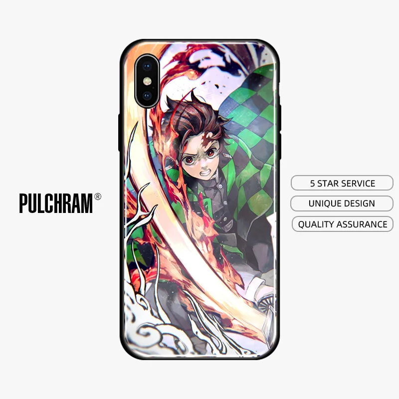 Tanjiro Kamado Kimetsu no Yaiba Soft silicone Glass Phone case cover shell for iPhone 5 5S SE 6 6S 7 8 Plus X Xr Xs 11 Pro Max | Мобильные