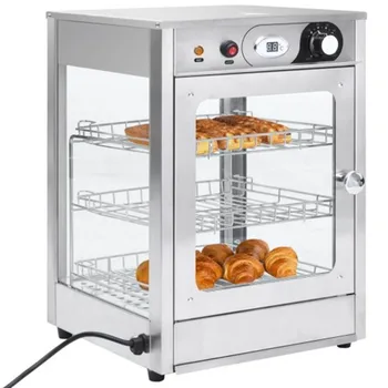 

600 W Electric Food Warmer Gourmet Heater Showcase Snack Automatic Energy-efficient Hot Food Display Cabinets for kitchen Bakery