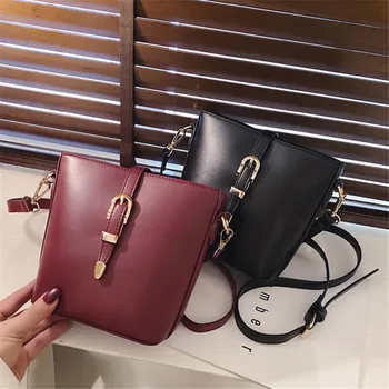 

Brand original design Bags For Women Brand Original Design One Shoulder Messenger Bag Simple Retro Bucket Bag