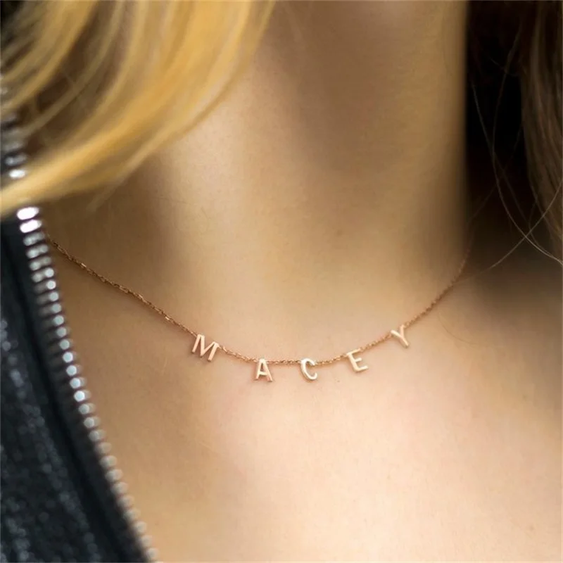 Personalized Name Necklace Dainty 