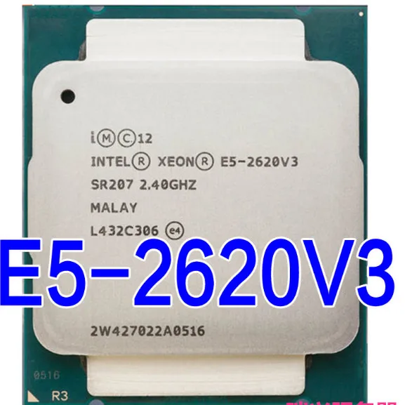 E5 2620 V3 LGA 2011-3 6 ядро SR207 2,4 ГГц 85 Вт E5-2620V3 2620V3