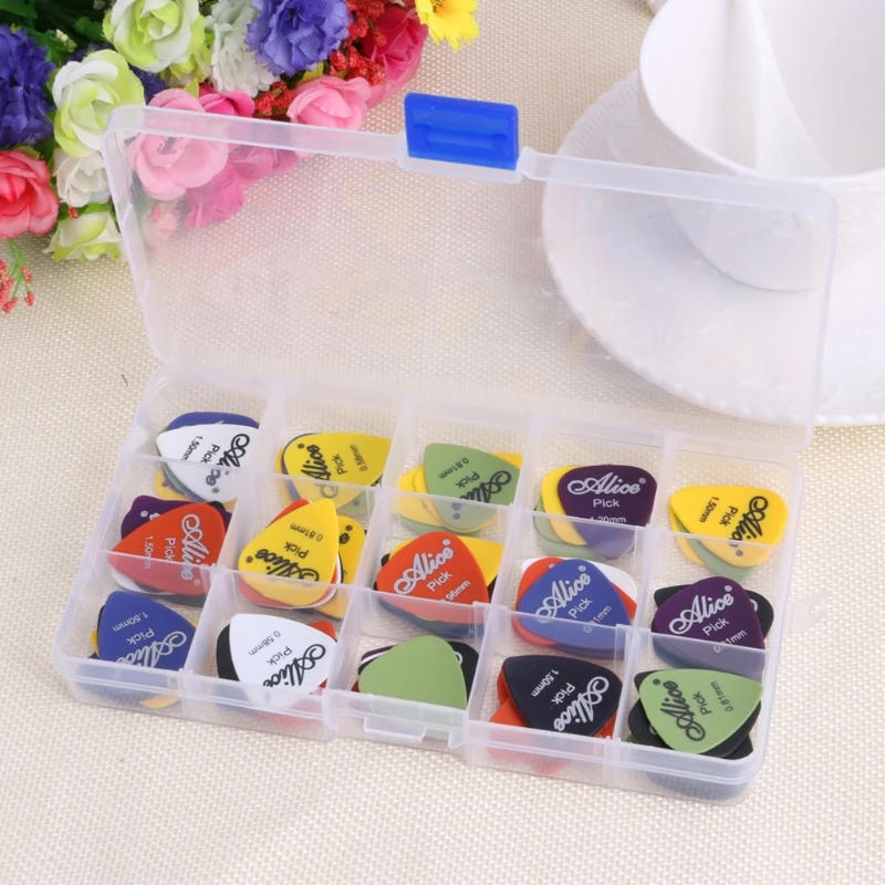 100 шт акустическая электрическая гитара pick s Plectrum различные 6 толщина w/pick Box