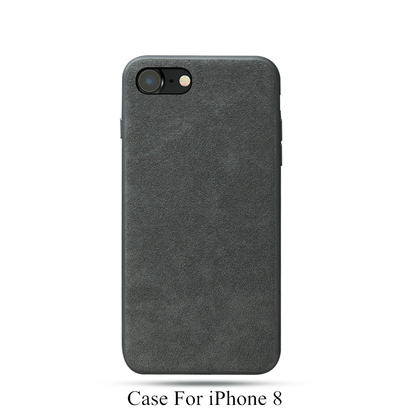 For iPhone 8 Чехол для iPhone 6, 6s, 7, 8 Plus, X, Xs Max, Итальянская замша, как тканевый чехол, пуховый чехол s, Премиум Защита, для 11 Pro Max, Роскошный чехол - Цвет: For iPhone 8