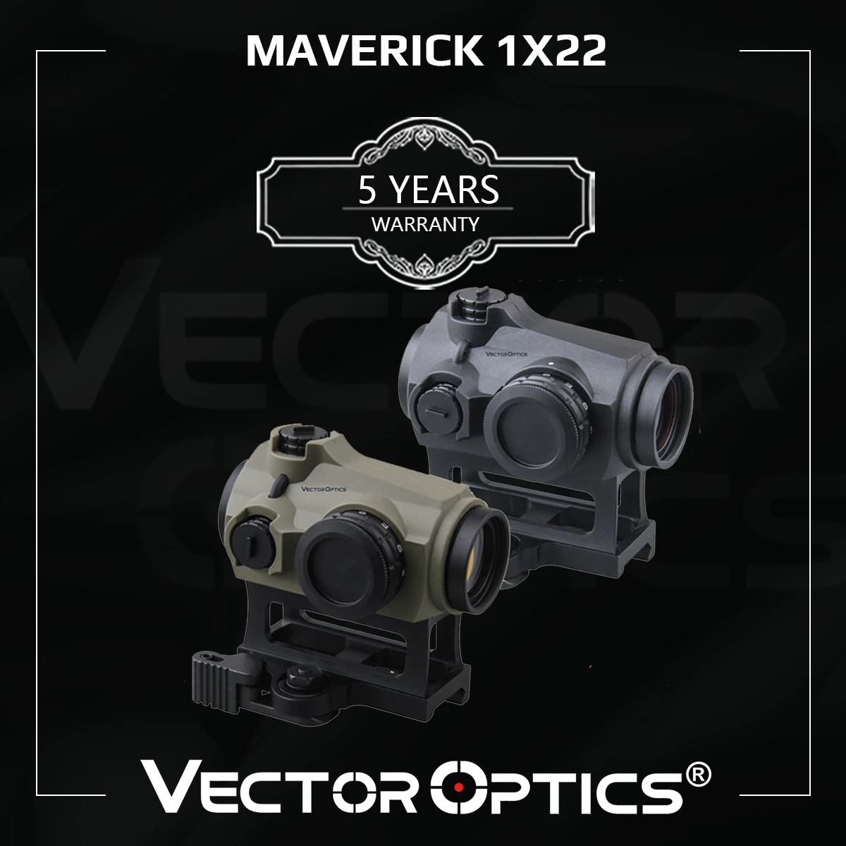 Оптический прицел Vector Optics Maverick Gen3 1x22 оптический с красной точкой охотничий