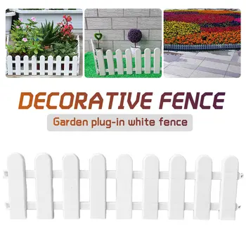 

Plastic Fence 50*13cm Flower Pots Christmas Tree Fence Christmas Decorative Fence White 1 Pcs Lawn Hotel Enclosure