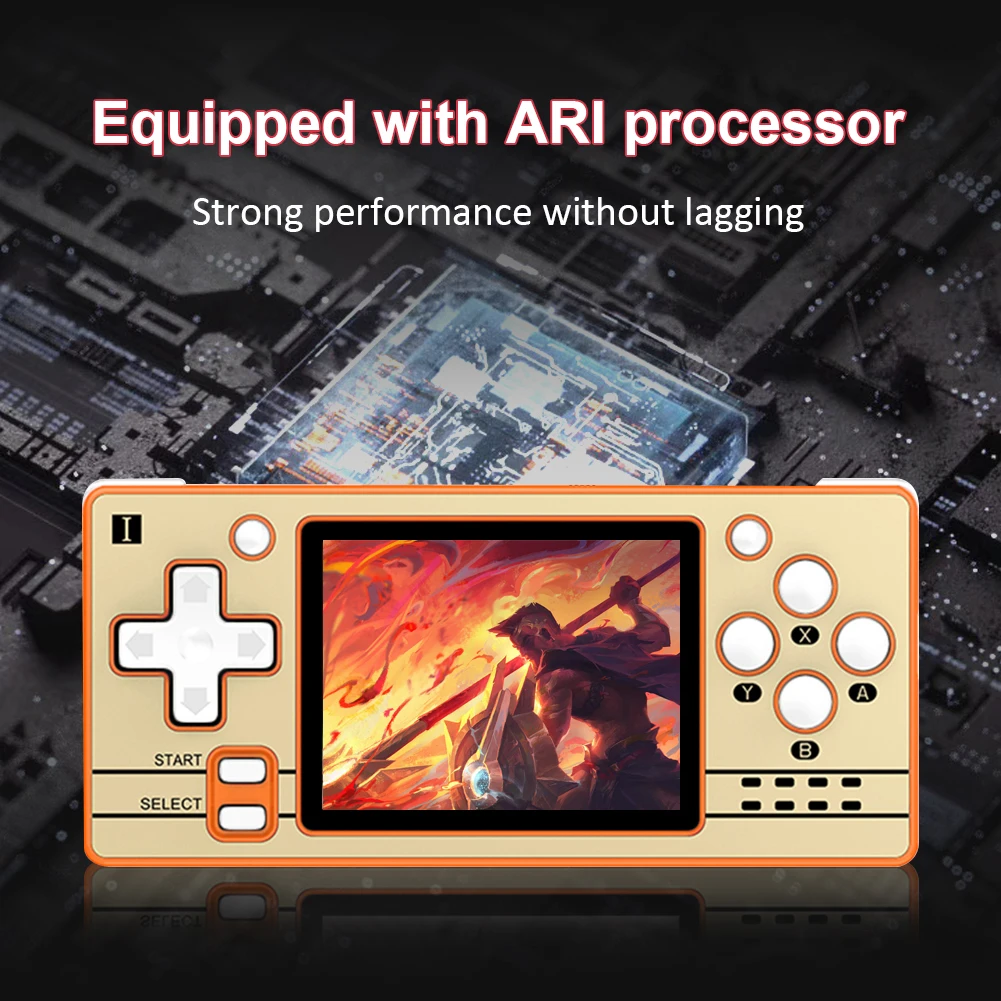 POWKIDDY Q20 MINI pocket Handheld Game Player Open Source 2.4 Inch  Screen Vedio Game Console Retro PS1 Multiple simulators