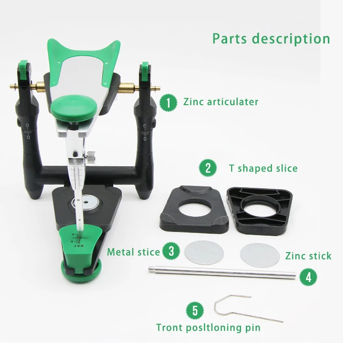 

1 set functional Dental lab zinc alloy articulator model bite articulator fiting face bow for stone model work
