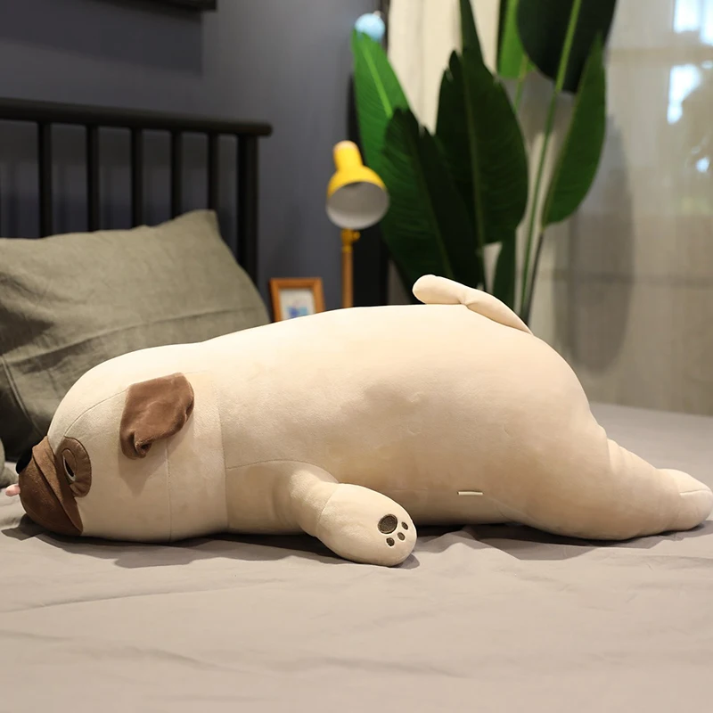 Giù di Cotone Pug Happi Dog farcito Bambola Giocattolo Cuscino Carino