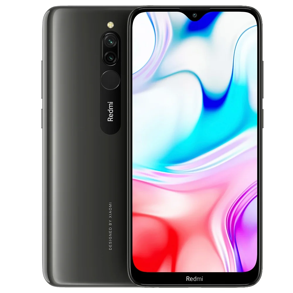 Глобальная версия Xiaomi Redmi 8 6,22 ' MIUI 10 Восьмиядерный процессор Snapdragon 439 4 Гб ОЗУ 64 Гб ПЗУ 12,0 МП 5000 мАч мобильные телефоны - Цвет: Черный