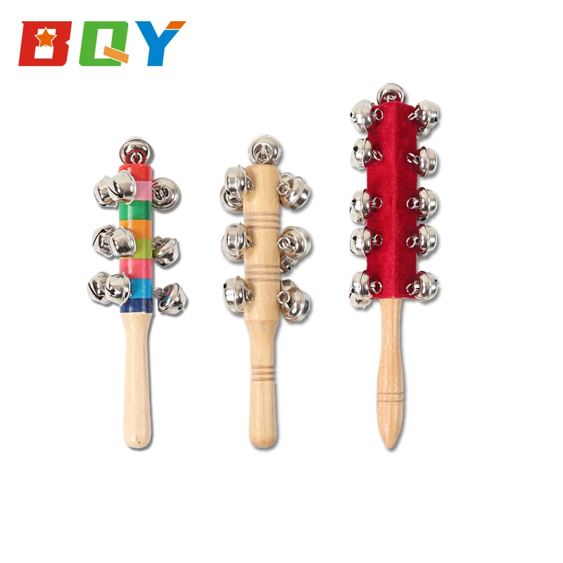 

BQY Kids Musical Instruments Rainbow Bell Stick Wooden Instruments Preschool Educational Learning Musical Toys for Boys Girls