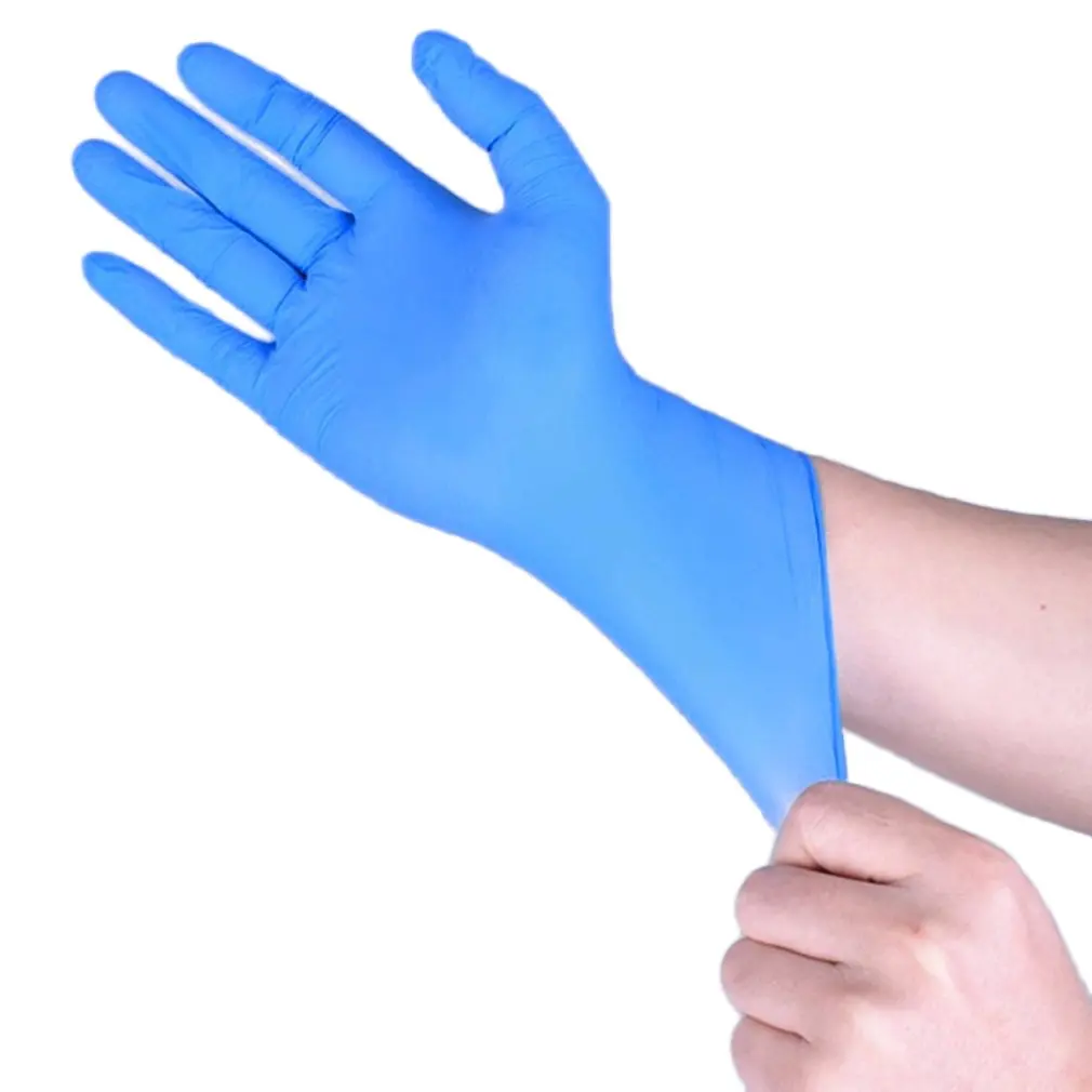 

Vinyl Gloves 100 pcs / Box Disposable Powder-free Industrial Food Safety 3mm Translucent Pvc Gloves Nitrile Gloves