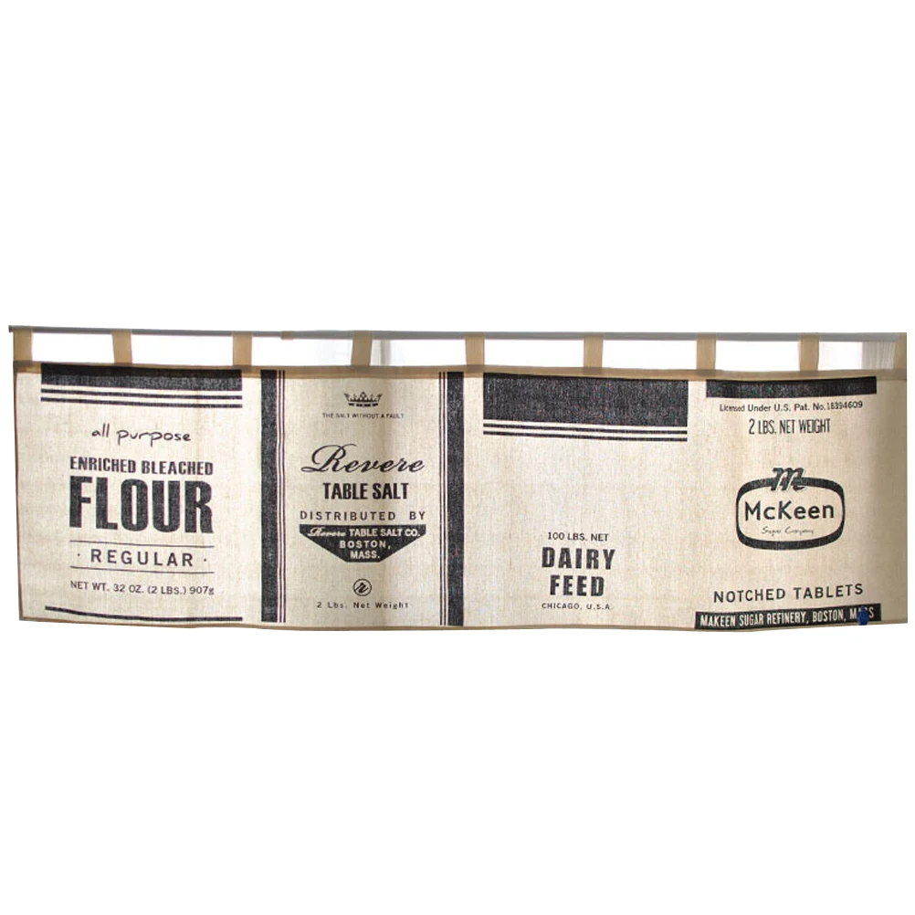

Vintage Style Kitchen Short Curtains Cotton Window Valances for Kitchen
