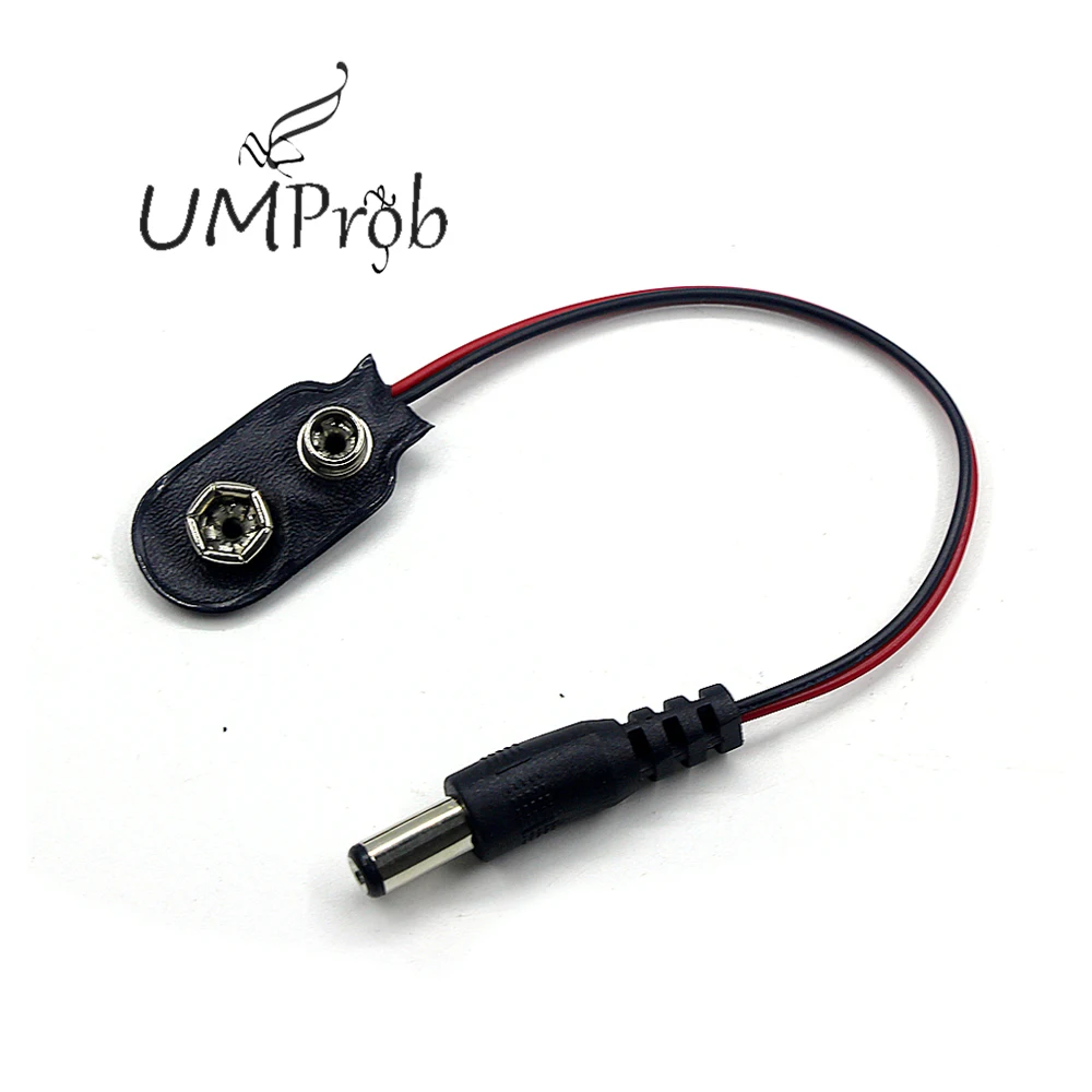 

Experimental 9V Battery Snap Power Cable to DC 9V Clip Male Line Battery Adapter for arduino UNO R3 MEGA 2560