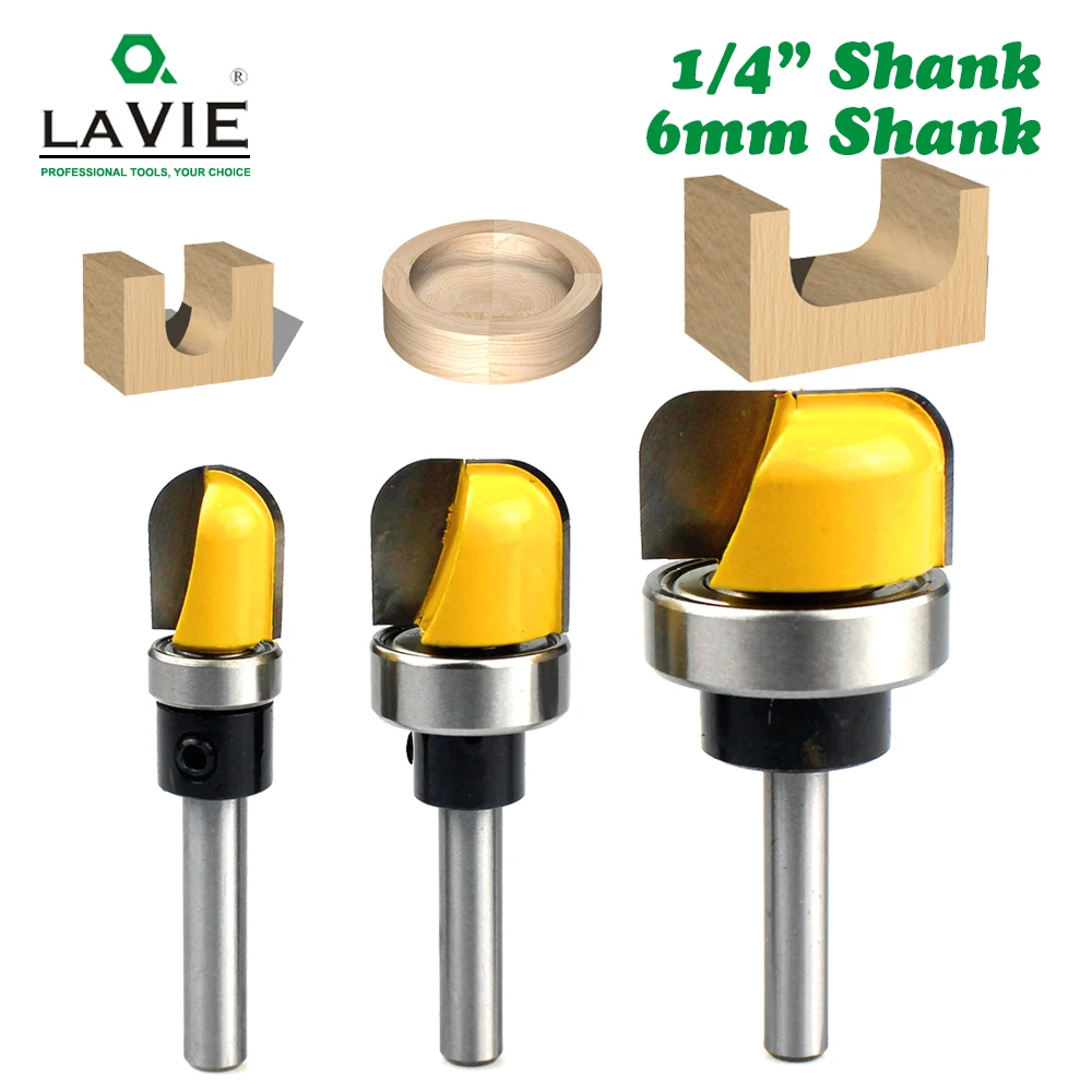 3PC 6mm 1/4 Shank1/2