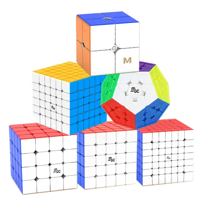 YJ MGC Version Series 2x2 3x3 4x4 5x5 6x6 7x7 Elite M Magnetic Megaminxeds Magic SpeedCube Cubo Magico Toys For Children Gift 1