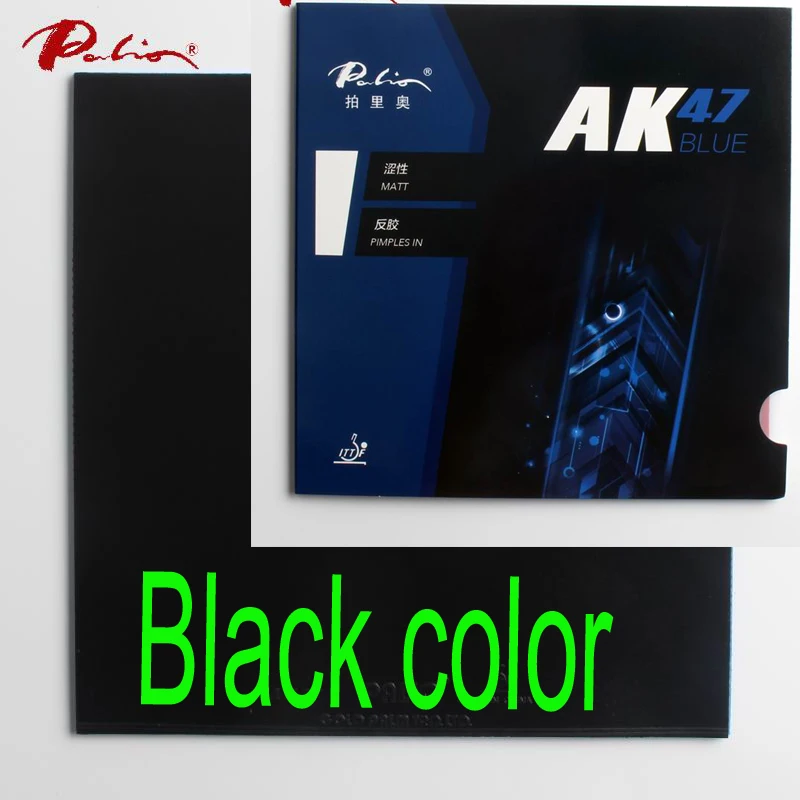 Palio официальный 40+ синий Ak47 резиновый синий губка для настольного тенниса для петли и быстрой атаки стиль для ракетки для игры в пинг-понг - Цвет: black