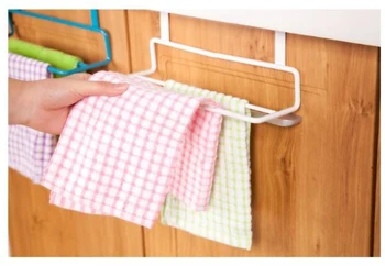 

Towel Rack Hanging Holder Organizer Bathroom Kitchen Cabinet Cupboard Hanger Towel Sponge Holder Storage Rack Bathroom