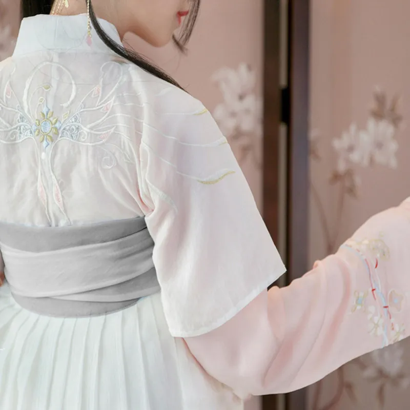 Традиционные танцевальные костюмы Hanfu женское китайское платье феи народный фестиваль наряд Восточная сценическая одежда для сцены DC2699
