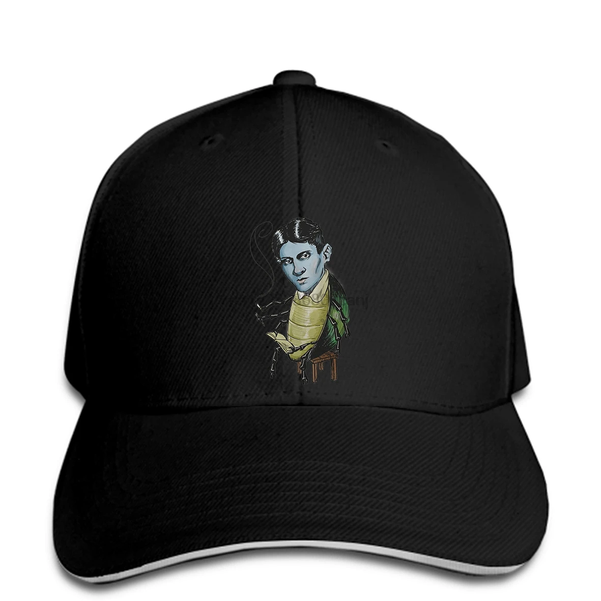 Baseball cap Franz Kafka Print hat Artwork | Аксессуары для одежды