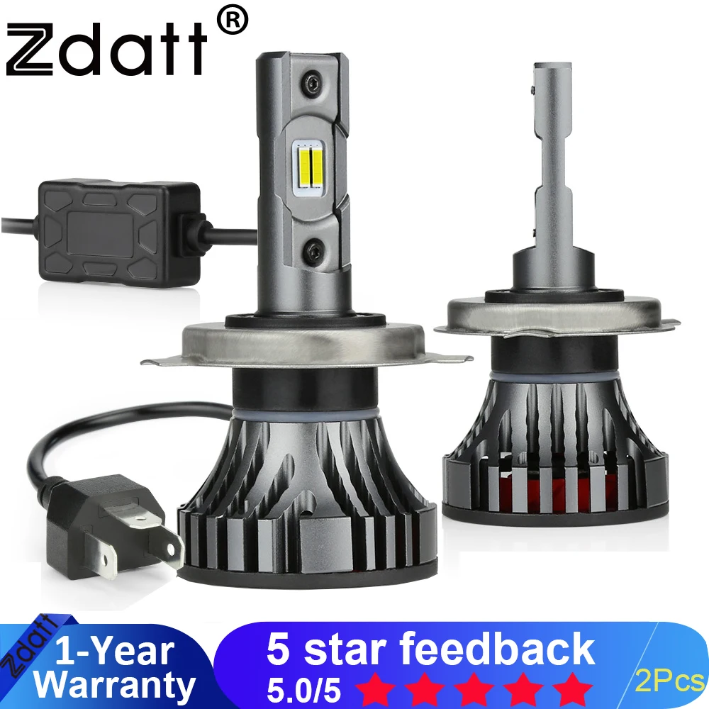 H7 светодиодные лампы Zdatt led фары Canbus 100 Вт 6000 лм 12 В 9005 к турбо H1 H8 H9 H11 9006 HB3 HB4 H4 Led