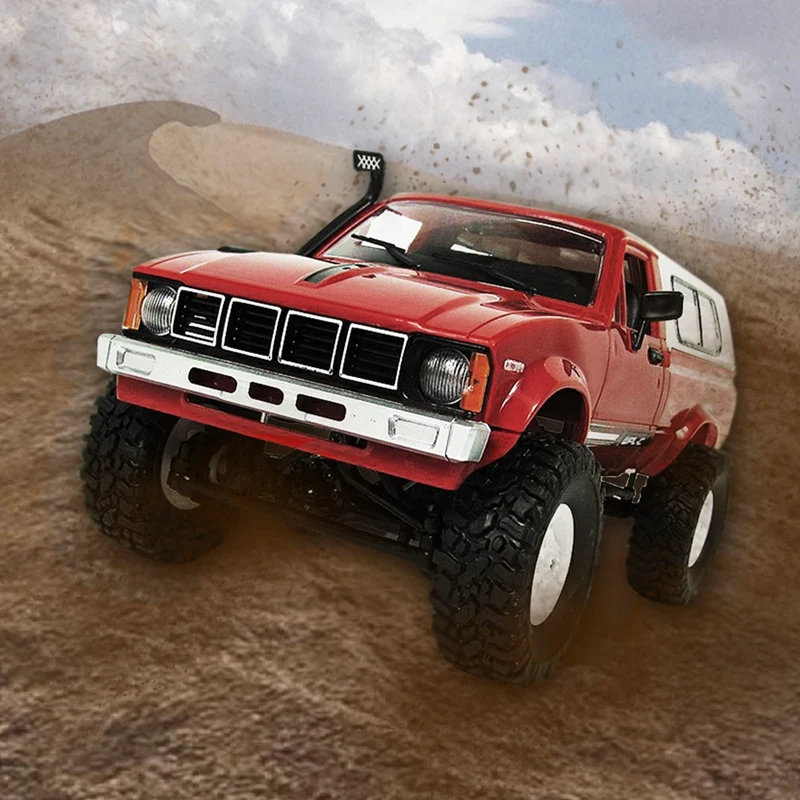 WPL C-24 1/16 Масштаб RC автомобиль Рок Гусеничный 4WD внедорожник военный грузовик лучшая игрушка красный
