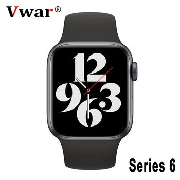 

2020 Vwar FLY2 Series 6 GPS Smart Watch IP68 Waterproof ECG 44mm Sport Smartwatch with Siri for iPhone Android IWO 13 Max VS W56