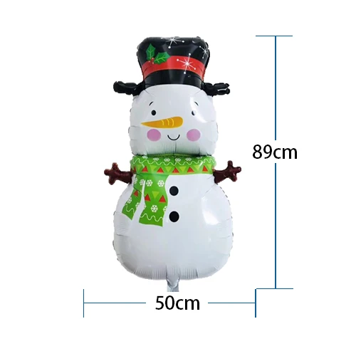 Snowman Elf Moose Deer Animal Foil Helium Balloon Merry Christmas New Year Xmas Decorations Birthday party decorations kids - Цвет: Snowman